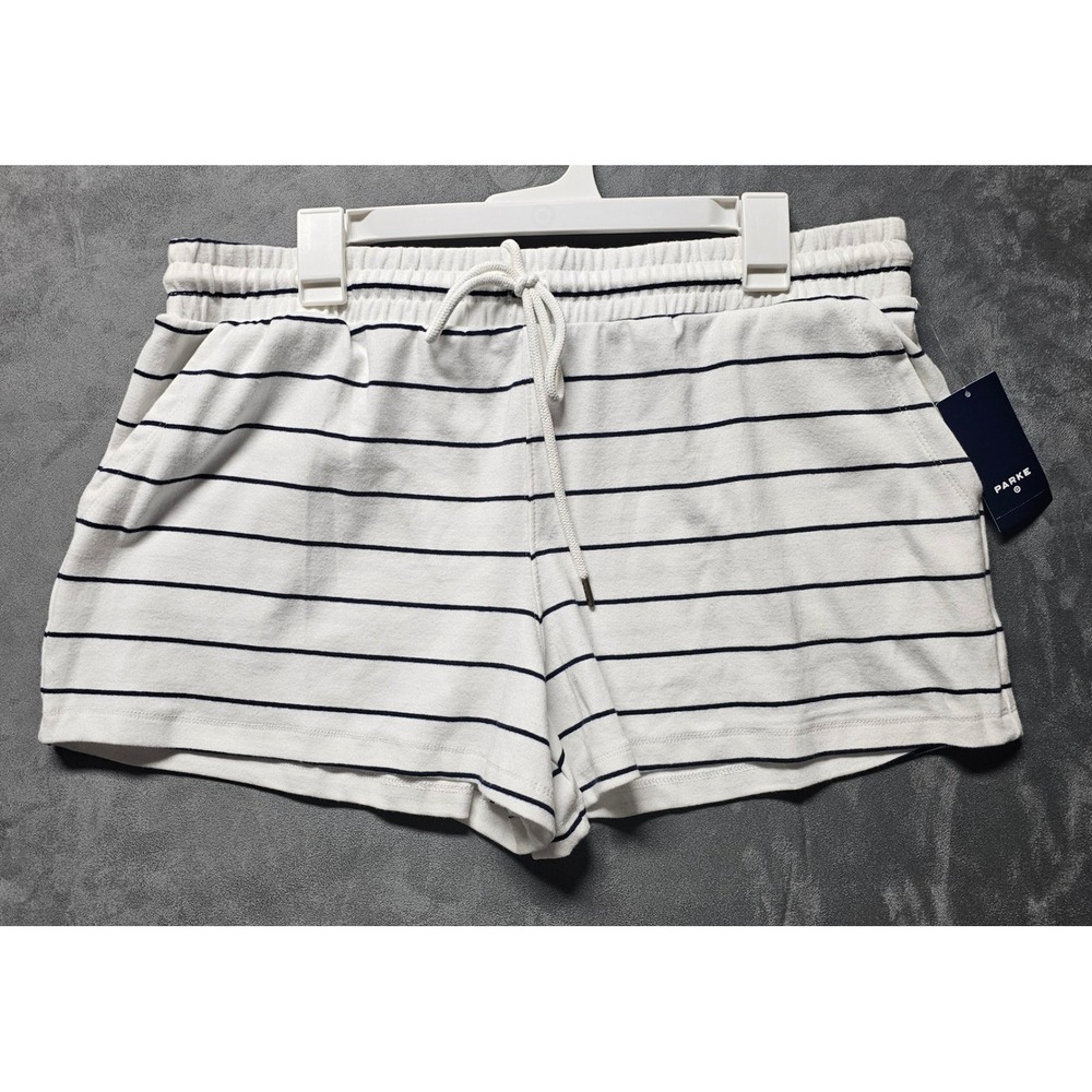 Parke x Target Navy Blue Striped Lounge‎ Shorts PCD007BM Large NWT